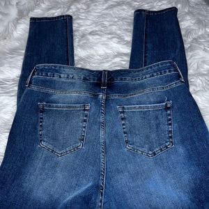 Blue skinny stretch jeans Time & Tru 14 Curvy highrise